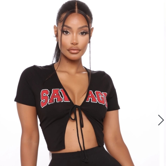 Fashion nova "savage" top - Picture 1 of 4